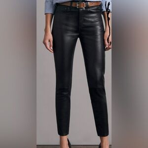 Rag & Bone high waisted soft leather pants